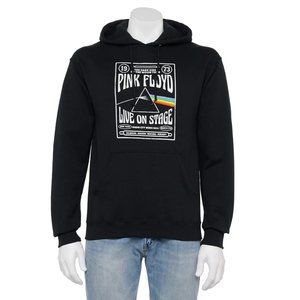 Pink Floyd Pullover Hoodie Men's Medium Black Long Sleeve Graphic Sweatshirt